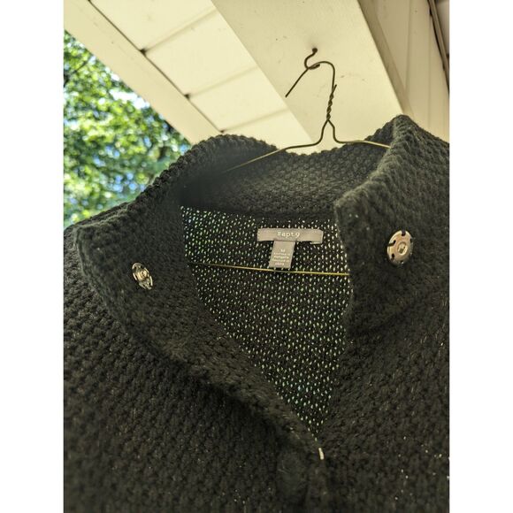 🖤 Apt. 9 Chunky Knit Cardigan Black Size M - Picture 4 of 4